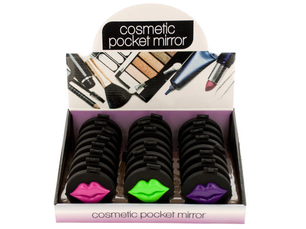Lips Cosmetic Pocket Mirror Countertop Display - aomega-products