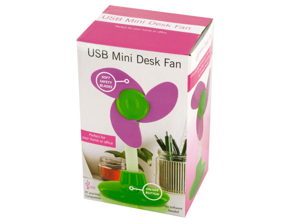 USB Mini Flower Shape Desk Fan - aomega-products