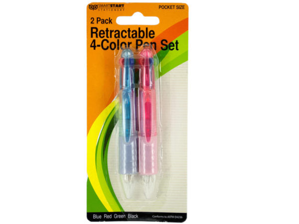 Mini Retractable 4-Color Pen Set - aomega-products