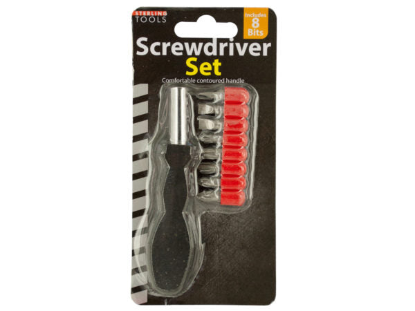 Screwdriver Set with 8 Bits - aomega-products