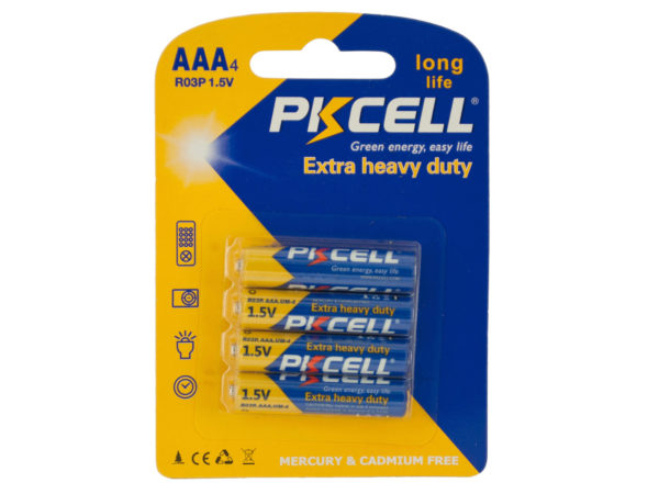 PKCELL Heavy Duty AAA Batteries - aomega-products