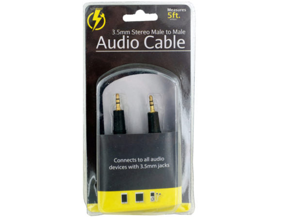 Stereo Male to Male Audio Cable - aomega-products