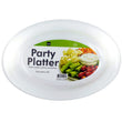 White Plastic Party Platter - aomega-products