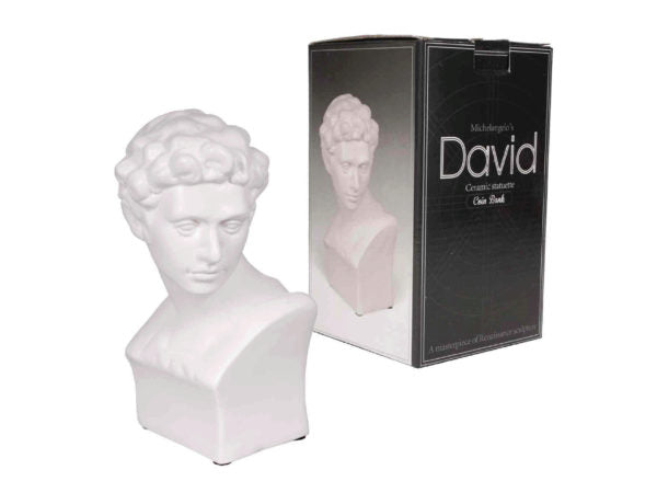 Michelangelo's David Ceramic Statuette Coin Bank - aomega-products
