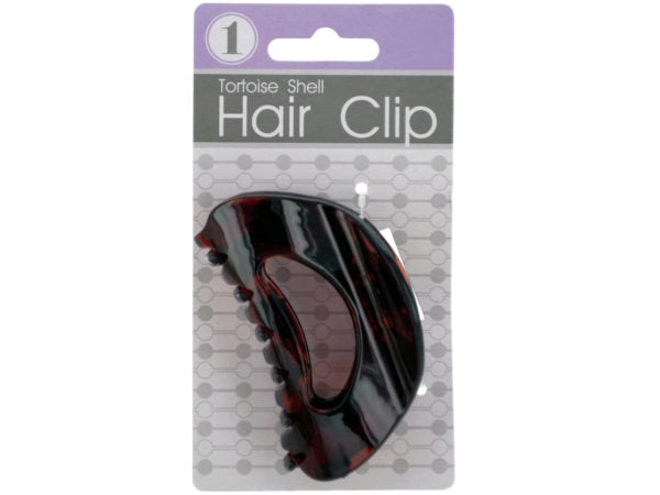 Rounded Tortoise Shell Claw Hair Clip - aomega-products