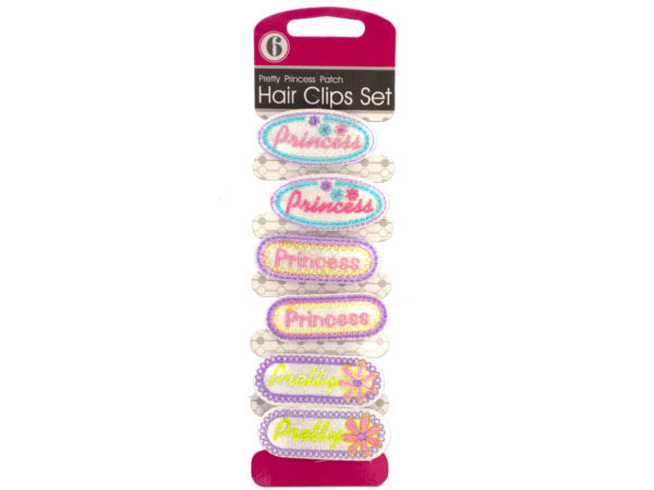 Pretty Princess Patch Hair Clips Set - aomega-products