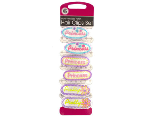 Pretty Princess Patch Hair Clips Set - aomega-products
