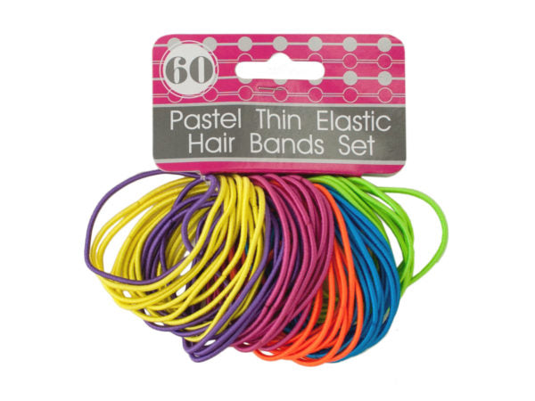 Pastel Thin Elastic Hair Bands Set - aomega-products