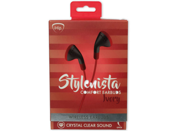 iHip Red Stylenista Wireless Bluetooth Earbuds - aomega-products