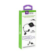 ReTrak Retractable Black Earbuds - aomega-products