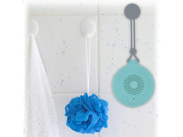 Teal AquaSound Rugged Bluetooth Shower Speaker - aomega-products