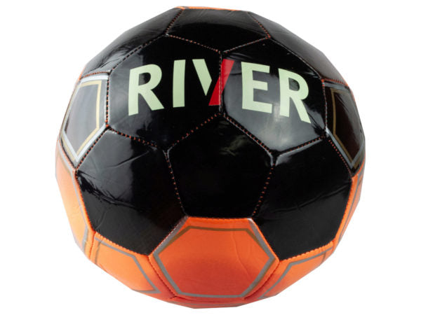 Size 5 Argentina River Plate Black &amp; Orange Soccer Ball - aomega-products