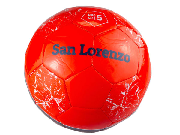 Size 5 Argentina San Lorenzo Red &amp; Black Soccer Ball - aomega-products