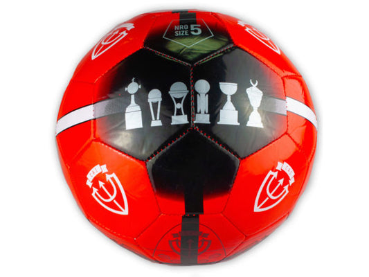 Size 5 Argentina Independiente Black &amp; Red Soccer Ball - aomega-products