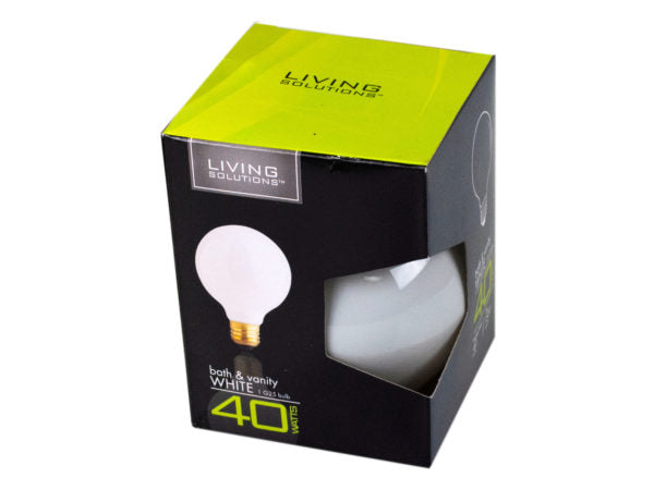 Living Solutions 40 Watt White Bath and Vanity Light Bulb - aomega-products