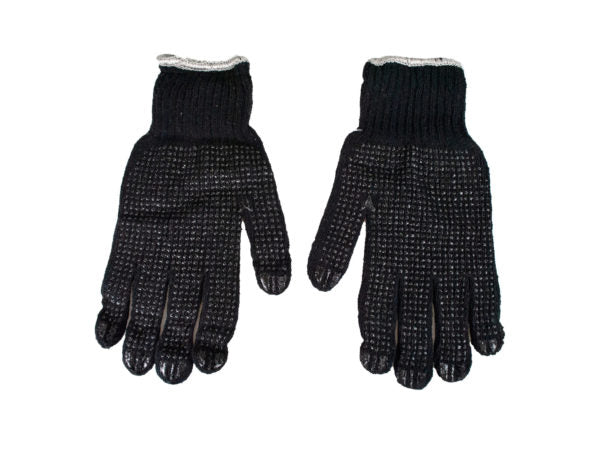 Value Pack 12 Pair Black Work Gloves - aomega-products