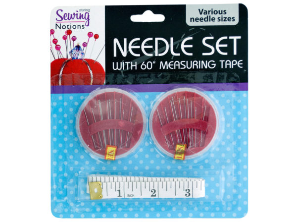 Sewing Needle Set with Measuring Tape - aomega-products