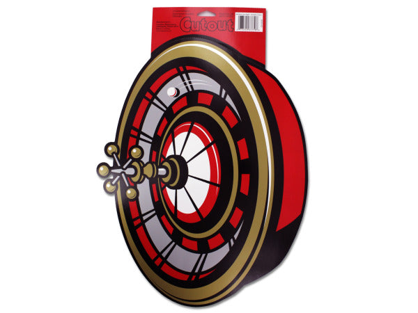 Roulette Wheel Cardboard Party Cutout - aomega-products