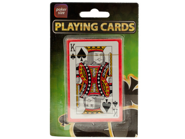 Plastic Coated Poker Size Playing Cards - aomega-products