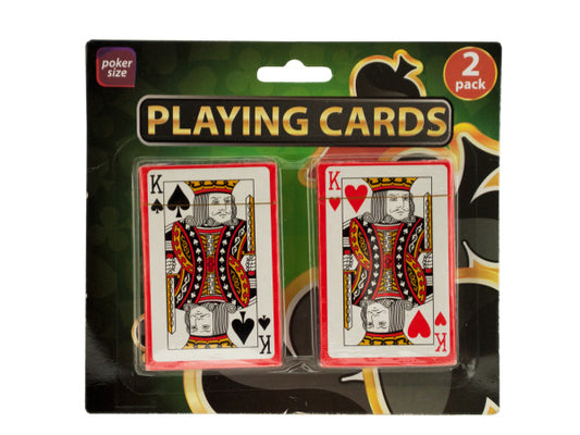Plastic Coated Poker Size Playing Cards Set - aomega-products