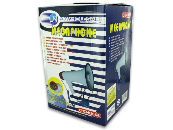 Megaphone with Built-In Siren - aomega-products