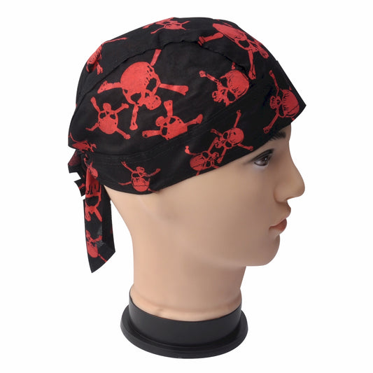Red Skull and Cross Bones Skull Cap - aomega-products